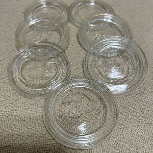 Clear Glass Coasters Set
